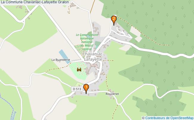 plan La Commune Chavaniac-Lafayette Associations La Commune Chavaniac-Lafayette : 5 associations