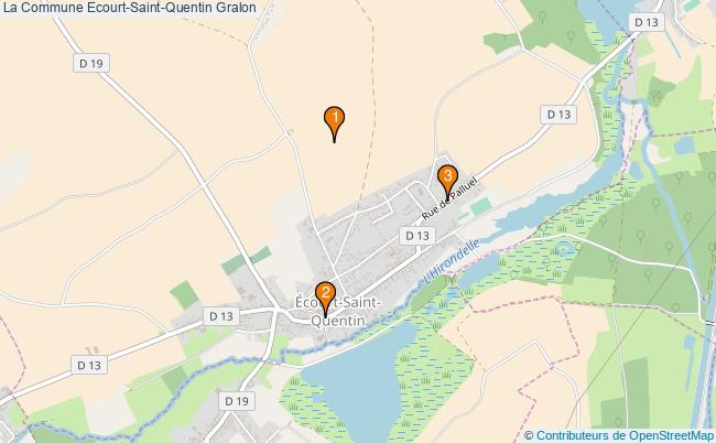 plan La Commune Ecourt-Saint-Quentin Associations La Commune Ecourt-Saint-Quentin : 2 associations