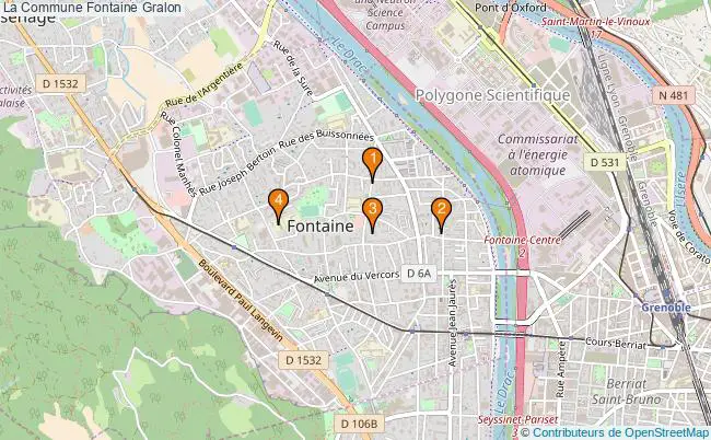 plan La Commune Fontaine Associations La Commune Fontaine : 4 associations