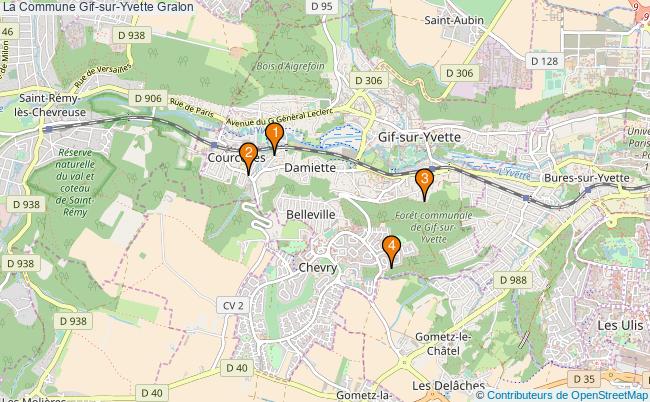 plan La Commune Gif-sur-Yvette Associations La Commune Gif-sur-Yvette : 6 associations
