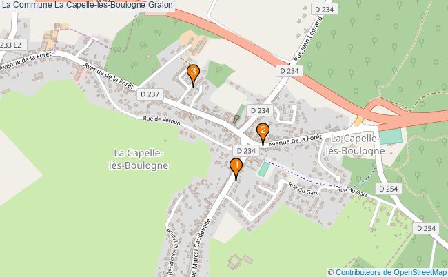 plan La Commune La Capelle-lès-Boulogne Associations La Commune La Capelle-lès-Boulogne : 6 associations