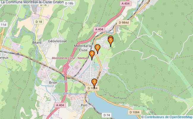 plan La Commune Montréal-la-Cluse Associations La Commune Montréal-la-Cluse : 7 associations