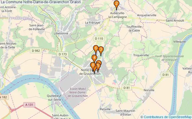 plan La Commune Notre-Dame-de-Gravenchon Associations La Commune Notre-Dame-de-Gravenchon : 8 associations