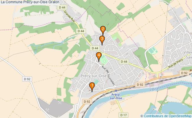 plan La Commune Précy-sur-Oise Associations La Commune Précy-sur-Oise : 3 associations