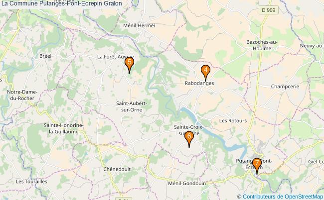 plan La Commune Putanges-Pont-Ecrepin Associations La Commune Putanges-Pont-Ecrepin : 7 associations