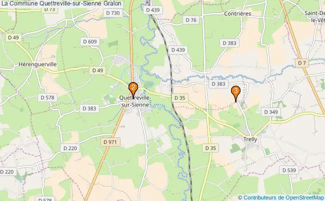 plan La Commune Quettreville-sur-Sienne Associations La Commune Quettreville-sur-Sienne : 2 associations