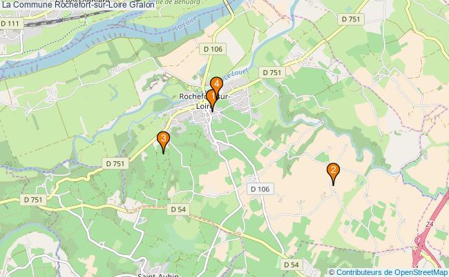 plan La Commune Rochefort-sur-Loire Associations La Commune Rochefort-sur-Loire : 5 associations