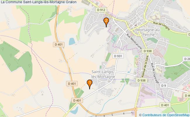 plan La Commune Saint-Langis-lès-Mortagne Associations La Commune Saint-Langis-lès-Mortagne : 2 associations