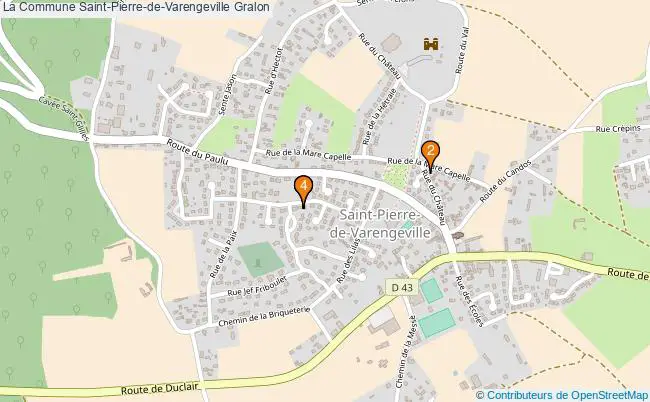 plan La Commune Saint-Pierre-de-Varengeville Associations La Commune Saint-Pierre-de-Varengeville : 5 associations