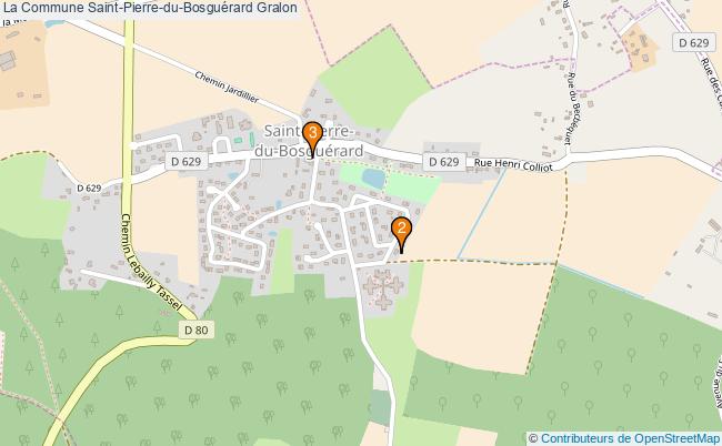 plan La Commune Saint-Pierre-du-Bosguérard Associations La Commune Saint-Pierre-du-Bosguérard : 2 associations