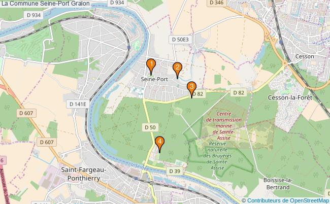 plan La Commune Seine-Port Associations La Commune Seine-Port : 4 associations