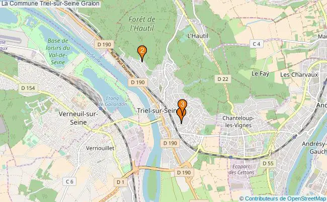 plan La Commune Triel-sur-Seine Associations La Commune Triel-sur-Seine : 3 associations