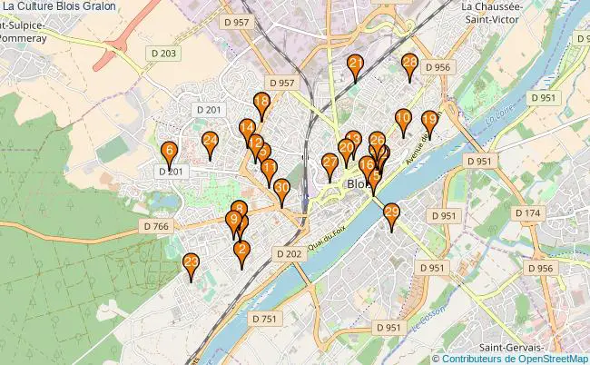 plan La Culture Blois Associations La Culture Blois : 94 associations