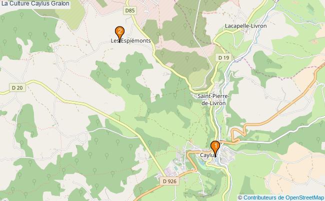 plan La Culture Caylus Associations La Culture Caylus : 5 associations