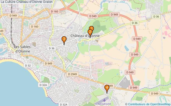 plan La Culture Château-d'Olonne Associations La Culture Château-d'Olonne : 4 associations