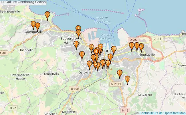 plan La Culture Cherbourg Associations La Culture Cherbourg : 59 associations