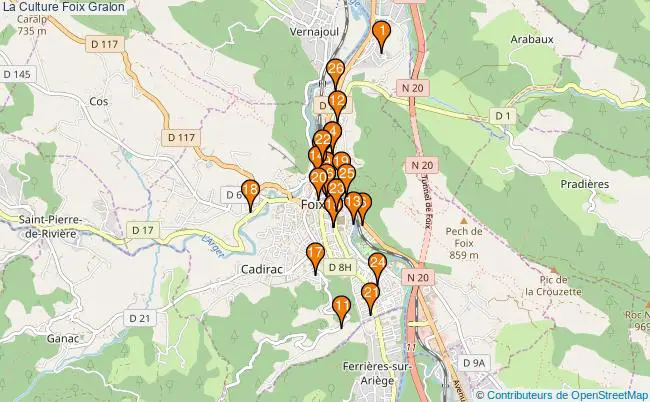 plan La Culture Foix Associations La Culture Foix : 32 associations