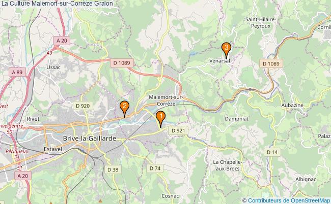 plan La Culture Malemort-sur-Corrèze Associations La Culture Malemort-sur-Corrèze : 4 associations