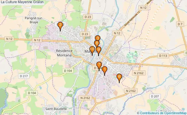 plan La Culture Mayenne Associations La Culture Mayenne : 11 associations