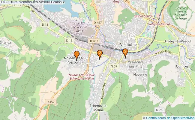 plan La Culture Noidans-lès-Vesoul Associations La Culture Noidans-lès-Vesoul : 3 associations