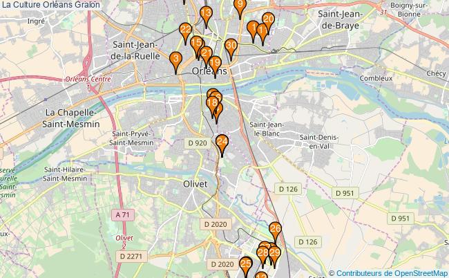 plan La Culture Orléans Associations La Culture Orléans : 239 associations