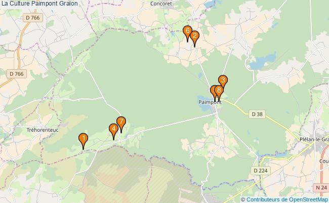 plan La Culture Paimpont Associations La Culture Paimpont : 8 associations