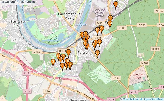 plan La Culture Poissy Associations La Culture Poissy : 36 associations