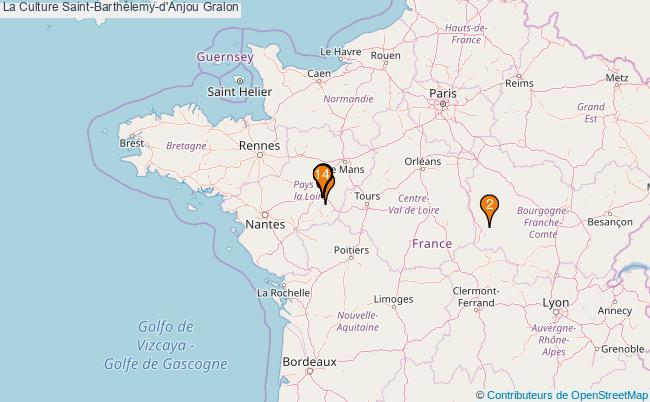 plan La Culture Saint-Barthélemy-d'Anjou Associations La Culture Saint-Barthélemy-d'Anjou : 12 associations