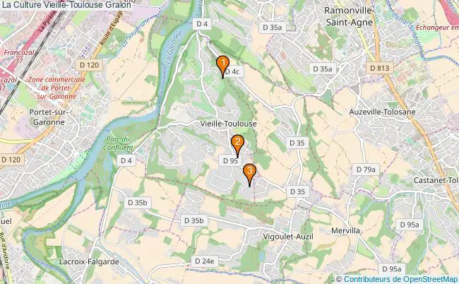 plan La Culture Vieille-Toulouse Associations La Culture Vieille-Toulouse : 2 associations