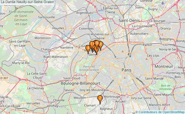 plan La Danse Neuilly-sur-Seine Associations La Danse Neuilly-sur-Seine : 9 associations
