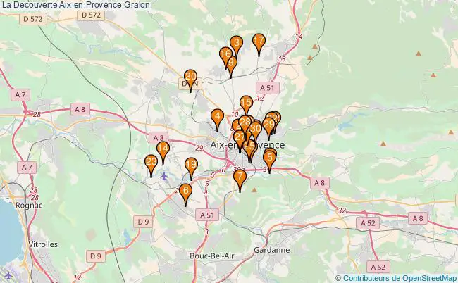 plan La Decouverte Aix en Provence Associations La Decouverte Aix en Provence : 29 associations