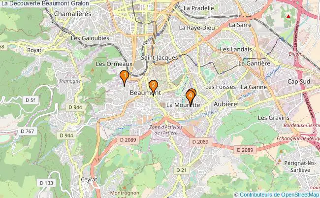 plan La Decouverte Beaumont Associations La Decouverte Beaumont : 5 associations