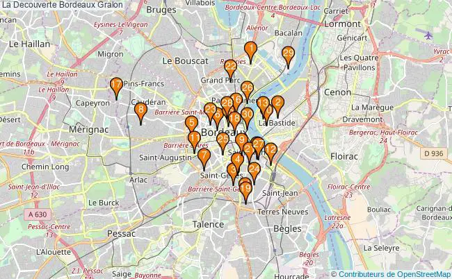 plan La Decouverte Bordeaux Associations La Decouverte Bordeaux : 92 associations