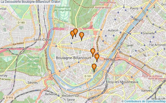 plan La Decouverte Boulogne-Billancourt Associations La Decouverte Boulogne-Billancourt : 6 associations