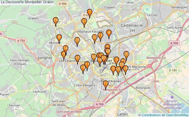 plan La Decouverte Montpellier Associations La Decouverte Montpellier : 75 associations