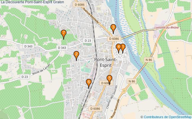 plan La Decouverte Pont-Saint-Esprit Associations La Decouverte Pont-Saint-Esprit : 6 associations