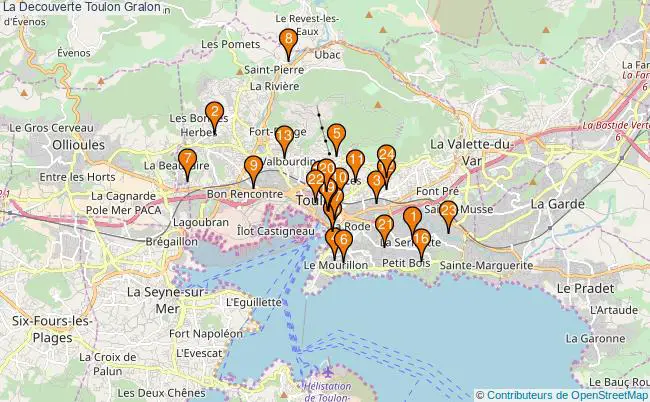 plan La Decouverte Toulon Associations La Decouverte Toulon : 26 associations