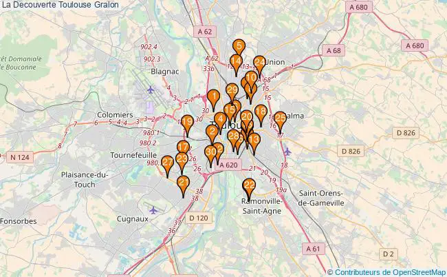 plan La Decouverte Toulouse Associations La Decouverte Toulouse : 120 associations