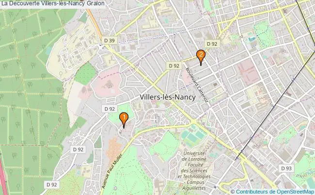 plan La Decouverte Villers-lès-Nancy Associations La Decouverte Villers-lès-Nancy : 2 associations