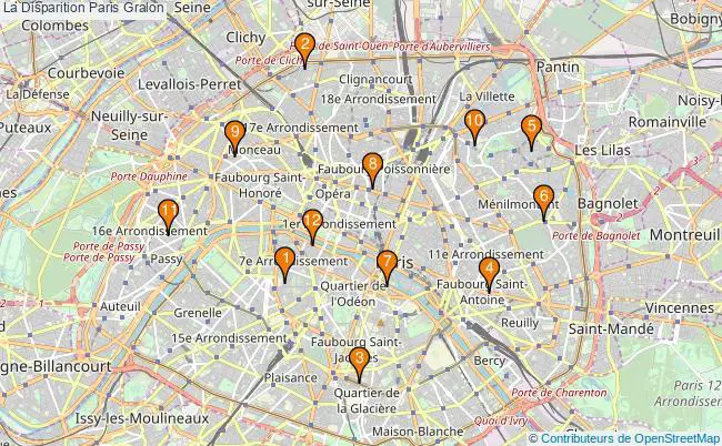 plan La Disparition Paris Associations La Disparition Paris : 15 associations
