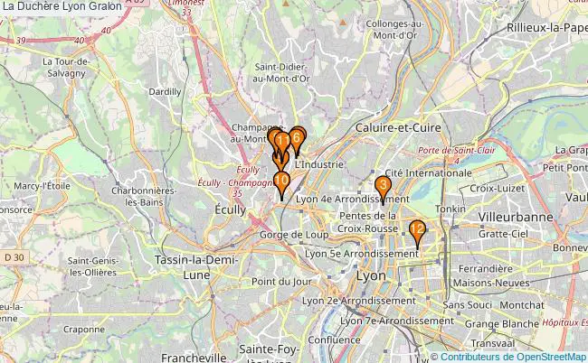 plan La Duchère Lyon Associations La Duchère Lyon : 12 associations