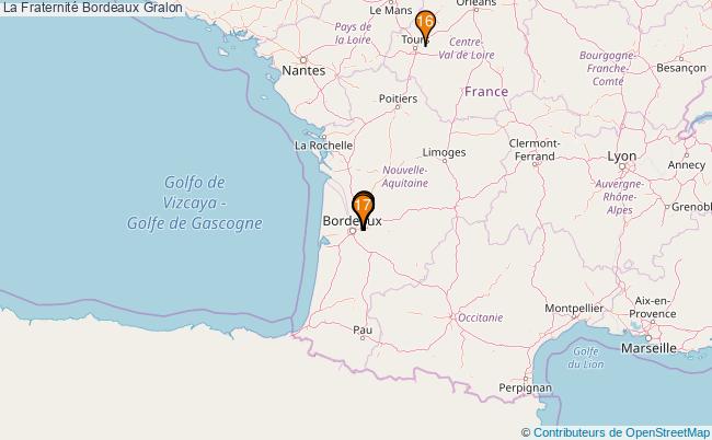 plan La Fraternité Bordeaux Associations La Fraternité Bordeaux : 26 associations