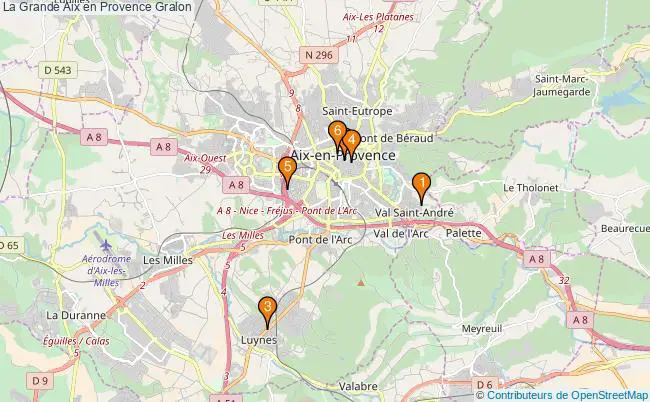 plan La Grande Aix en Provence Associations La Grande Aix en Provence : 5 associations