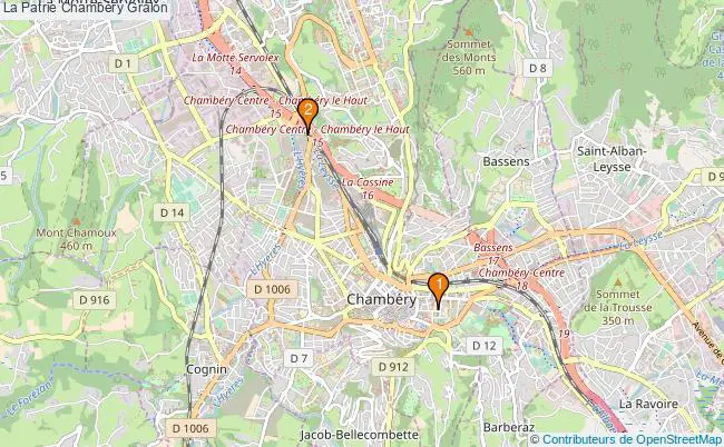 plan La Patrie Chambéry Associations La Patrie Chambéry : 3 associations