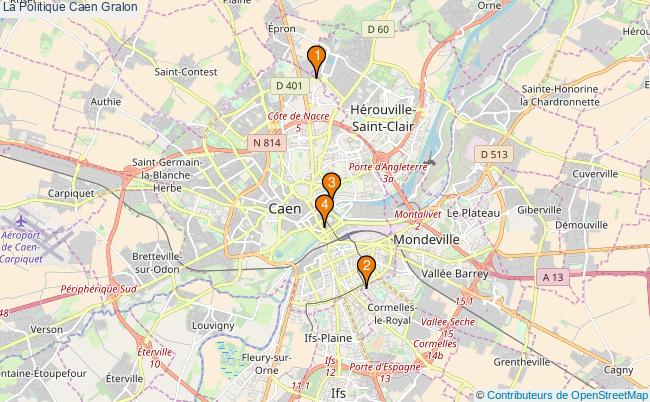 plan La Politique Caen Associations La Politique Caen : 4 associations