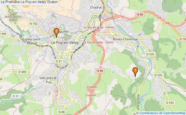 plan La Première Le Puy-en-Velay Associations La Première Le Puy-en-Velay : 3 associations