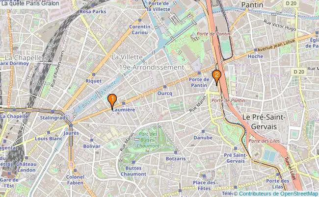 plan La quête Paris Associations La quête Paris : 5 associations