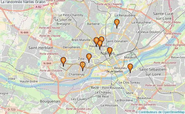 plan La randonnée Nantes Associations La randonnée Nantes : 9 associations