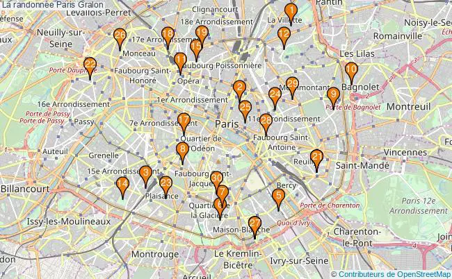 plan La randonnée Paris Associations La randonnée Paris : 33 associations