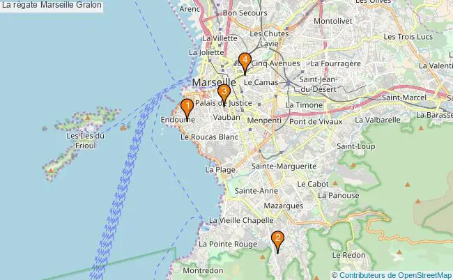 plan La régate Marseille Associations La régate Marseille : 5 associations